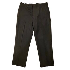 Cubavera Mens Dress Pants‎ 38x30 Black Rayon Blend Trousers Comfortable Business